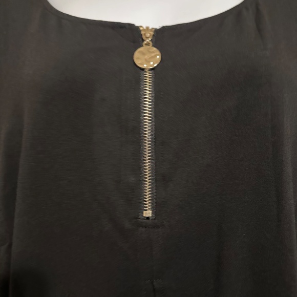 Avenue tunic with outer layer in black with brown print sz 26/28 NWT - Picture 3 of 6